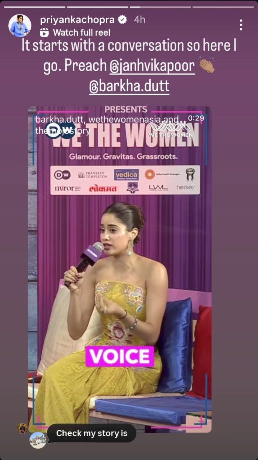 Priyanka Chopra Applauds Janhvi Kapoor As She Talks About Women's Empowerment: 