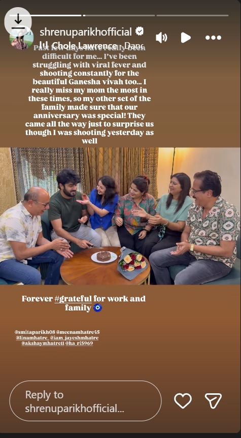 Shrenu Parekh Continues Ganesh Kartikey Shoot Amid Viral Fever, Credits Husband Akshay Mhatre For Support 980576