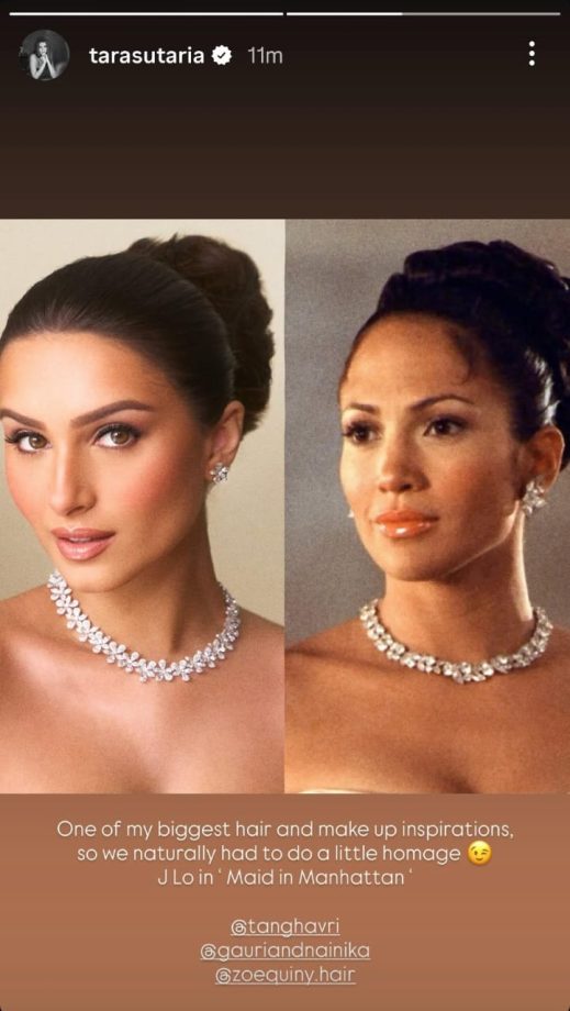 Tara Sutaria Pays Homage To Hollywood Star Jennifer Lopez With Chic Beige Gown Avatar 979075