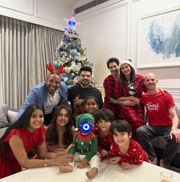 Tejasswi Prakash and Karan Kundra Join Sunny Leone’s Family for a Warm Christmas Celebration at Her Home 980949