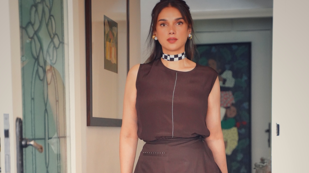 Aditi Rao Hydari Keeps It Elegant and Unusual in a Monochrome Statement Outfit 982675