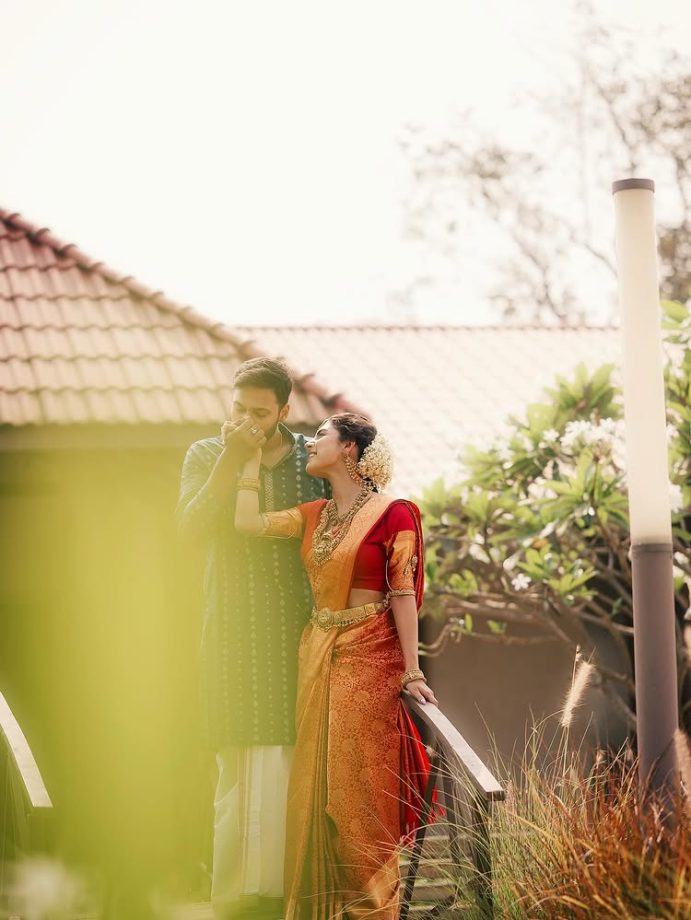 Anupamaa Actress Adrija Roy Gets Engaged To BF Vignuesh Iyer; Stuns In Her South Indian Red Bridal Look 984727