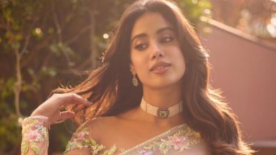 Janhvi Kapoor Steps Out in a Soft Pastel Saree and Keeps Her Look Simple and Graceful