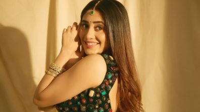 Shivangi Joshi Brings Old-World Charm With a Graceful Green Ethnic Look
