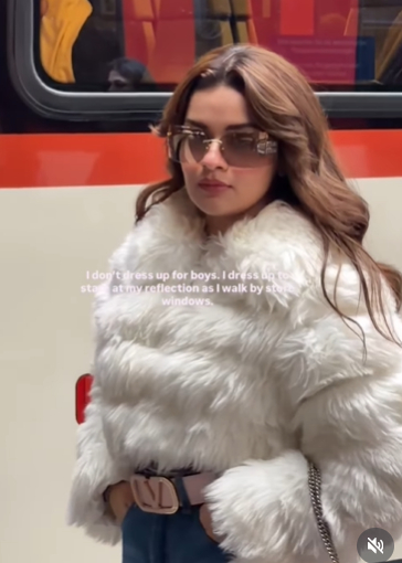 Avneet Kaur Makes A Strong Style Statement In Furry White Jacket—