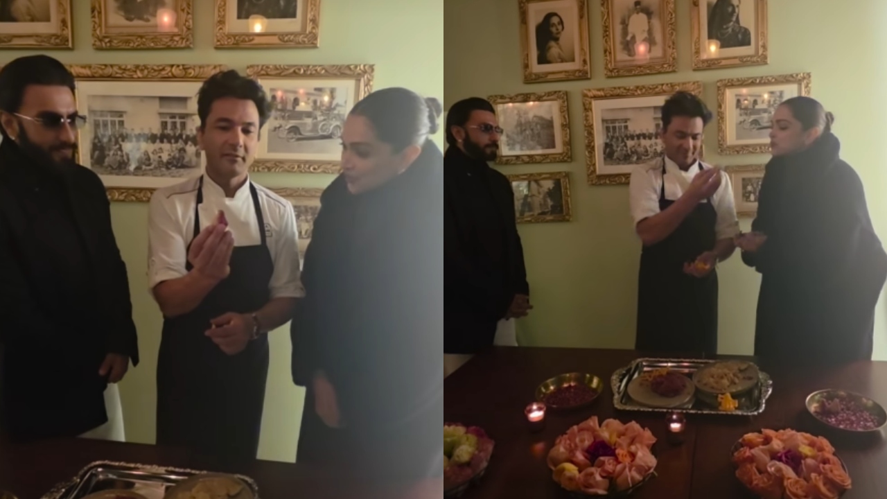 Deepika Padukone makes her first modak with Ranveer Singh at chef Vikas Khanna’s Bungalow
