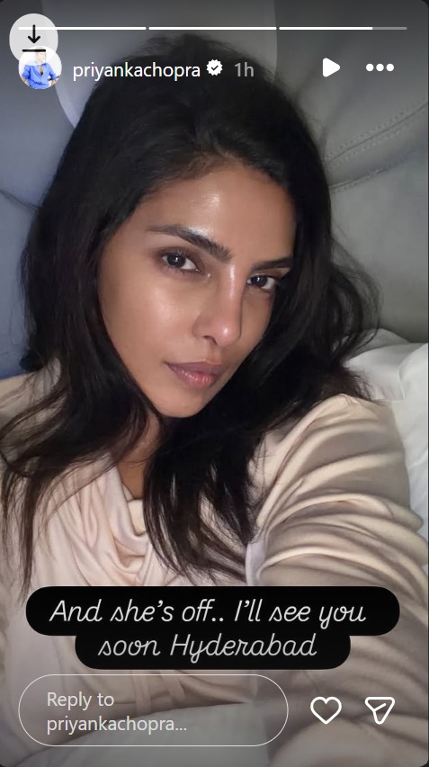 'I'll See You Soon': Priyanka Chopra Teases As Sr Jets Off For Hyderabad, Sparks Excitement For Varanasi Shoot 984784