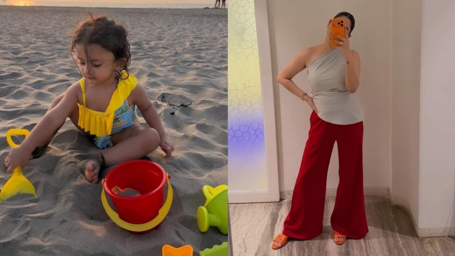 Laughter Chefs S3: Rahul Vaidya Enjoys Beach Day With Wife Disha Parmar & Daughter Navya 981748