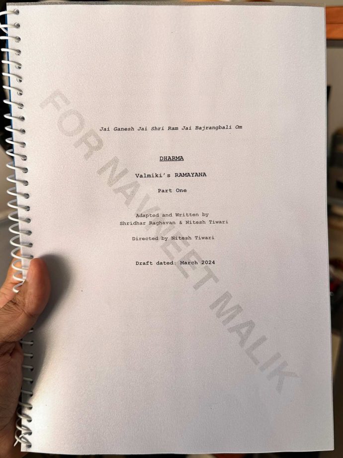 Navneet Malik begins shooting for Ramayana, Shares glimpses 982352