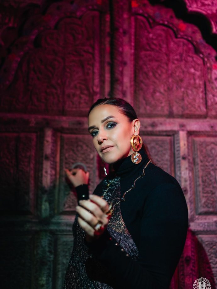 Neha Dhupia Redefines Traditional Glamour With a Powerful Contemporary Look 983586