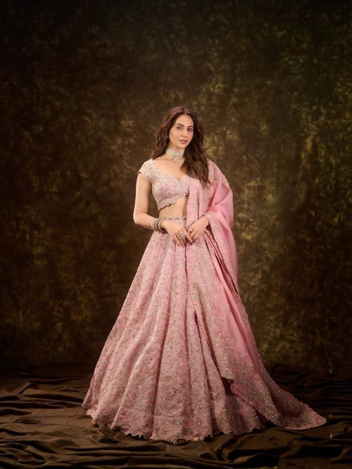 Rakul Preet Singh Keeps It Soft and Elegant in a Pink Lehenga Look 982647
