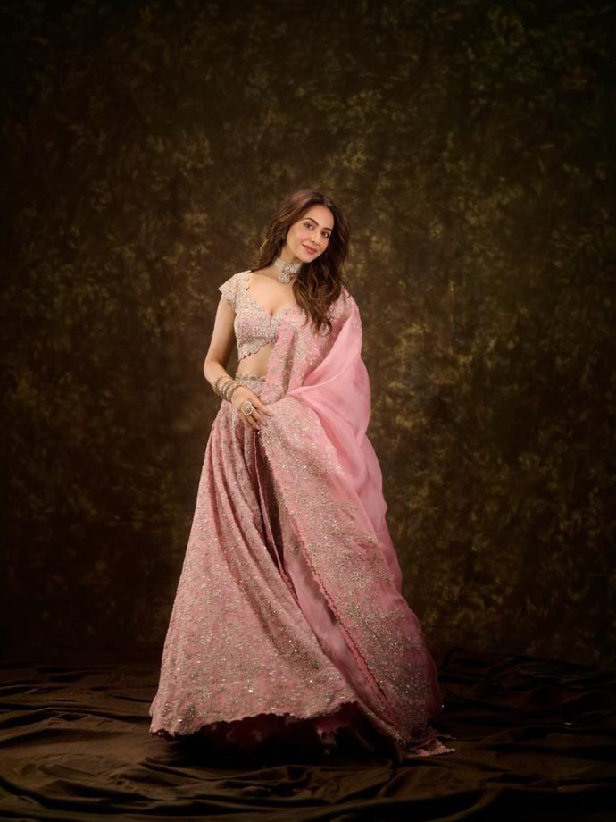 Rakul Preet Singh Keeps It Soft and Elegant in a Pink Lehenga Look 982650