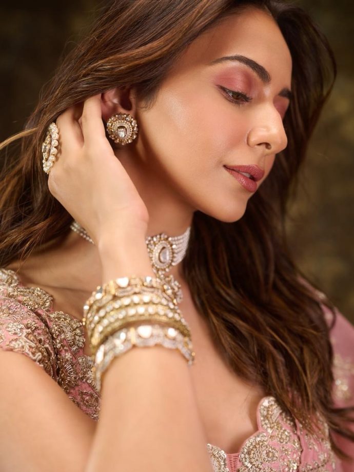 Rakul Preet Singh Keeps It Soft and Elegant in a Pink Lehenga Look 982651