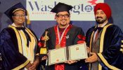 Ram Kamal Mukherjee receives Honorary Doctorate from Washington Digital University, for journalism and filmmaking.