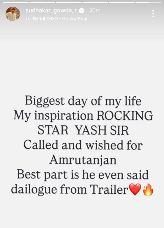 Rocking Star Yash Applauds the Journey of Kannada Film Amrutanjan, Cheers Emerging Filmmaker 985113