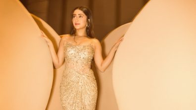 Shivangi Joshi Shines in Soft Gold Glamour with Effortless Grace