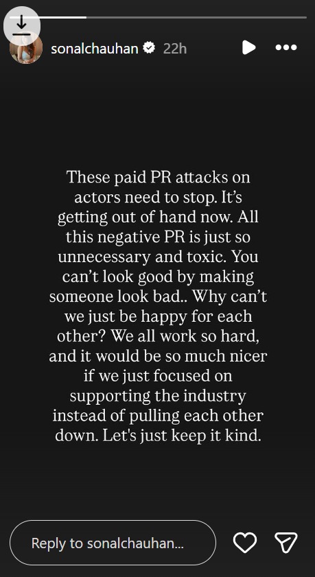 Sonal Chauhan slams paid PR culture, says ‘Why can’t we just be happy for each other?’ 983260