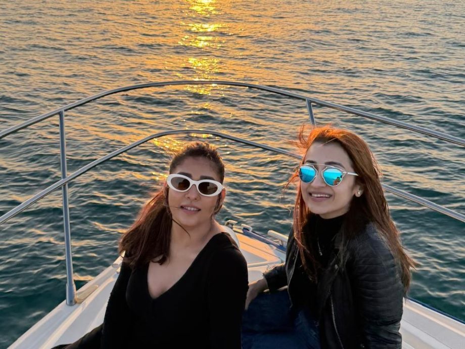 South Queens Nayanthara and Trisha Krishnan Set Instagram on Fire With Their Dubai Yacht Moments 984037