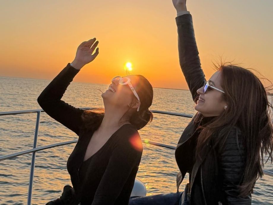 South Queens Nayanthara and Trisha Krishnan Set Instagram on Fire With Their Dubai Yacht Moments 984039