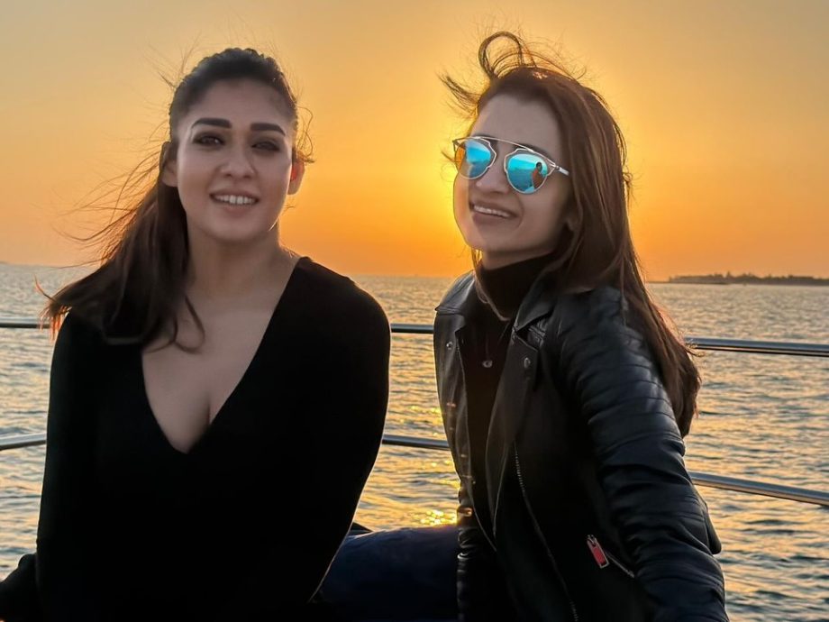 South Queens Nayanthara and Trisha Krishnan Set Instagram on Fire With Their Dubai Yacht Moments 984041