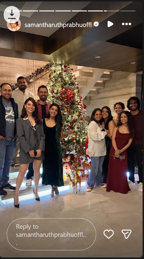 Tamannaah Bhatia Joins Samantha Ruth Prabhu’s Cozy Christmas Celebration at Home 982072