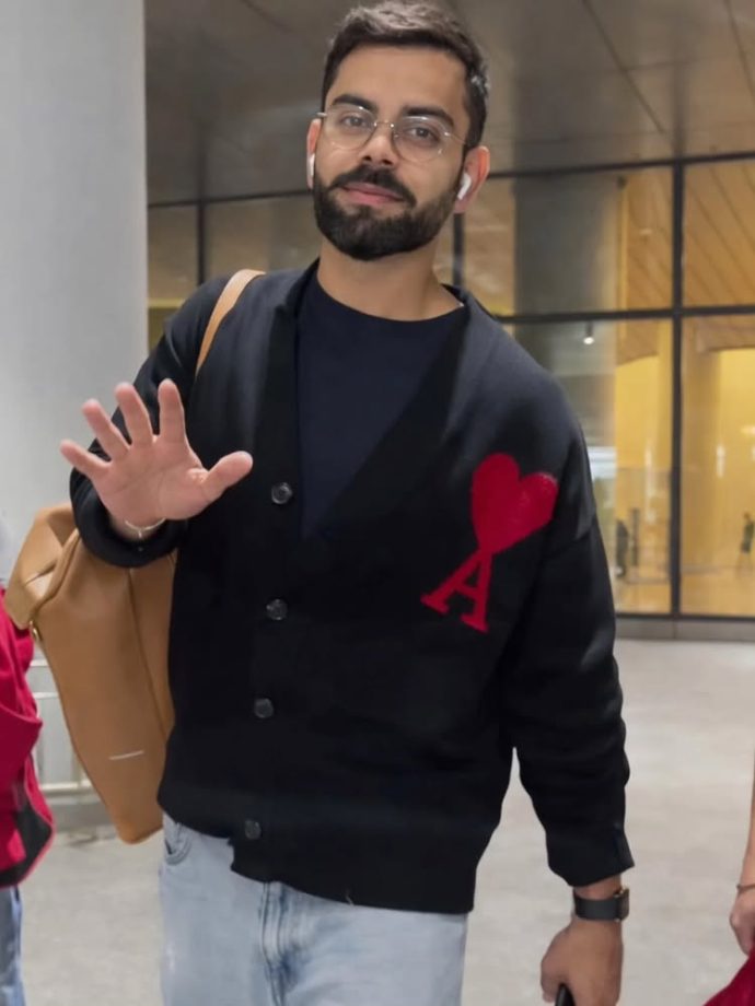 Virat Kohli’s Solo Airport Appearance Sparks Buzz, ‘A’ on His Sweater Melts Hearts 982372