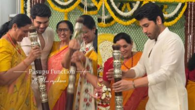 Allu Sirish Shares Glimpse Of Wedding Festivities At Allu Residence, With Pasupu Ceremony
