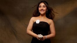 Ashnoor Kaur Looks Beautiful in Black and White Off-Shoulder Dress