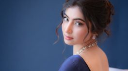 Sara Arjun Brings Grace and Modern Elegance in a Navy Blue Saree