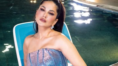 Sunny Leone Brings Glam Energy in Shimmer Mini Dress