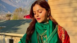 Rubina Dilaik Embraces Traditional Elegance