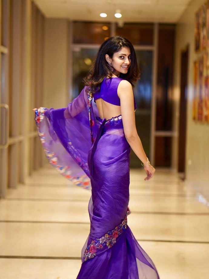 Couple Friendly Film Actress Manasa Varanasi Slays In Her Bold Saree Look During Movie Promotions 985997