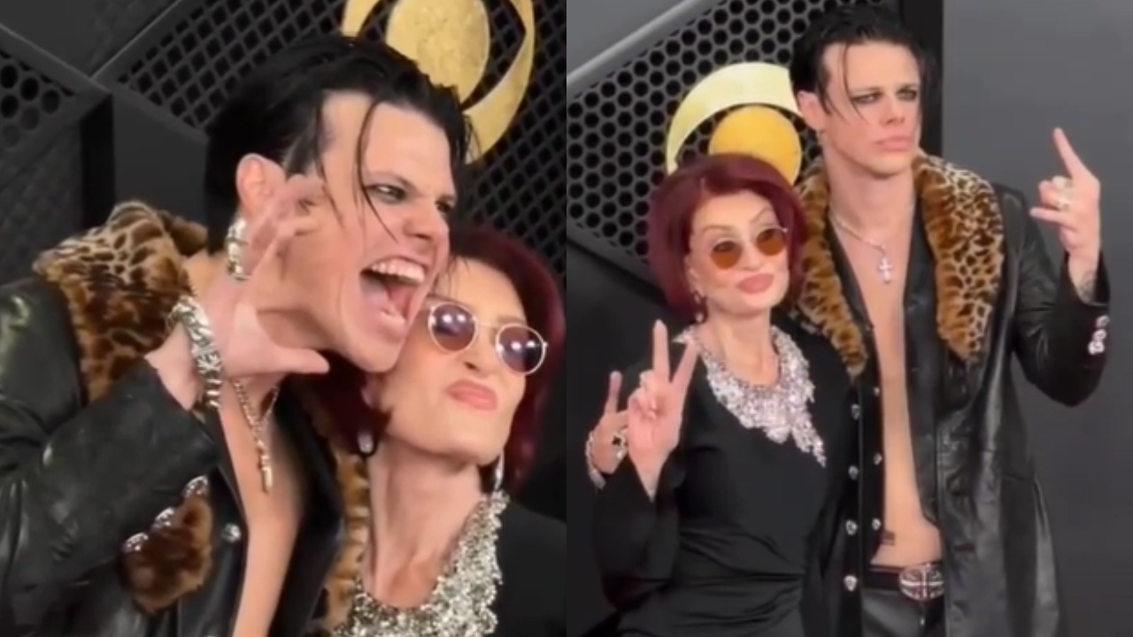Fans Spot A Weird Moment Between Sharon Osbourne And YUNGBLUD On The Grammys Red Carpet 985980