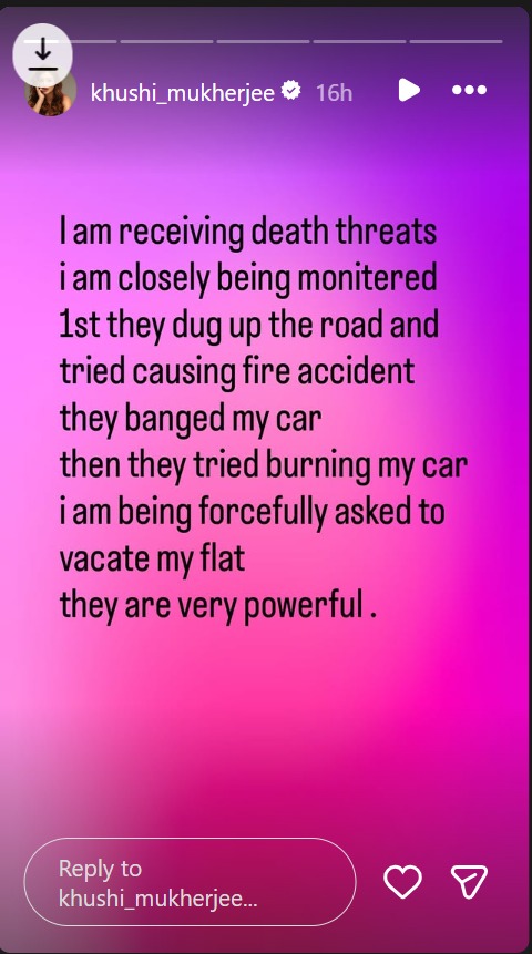 Khushi Mukherjee Speaks Out After Receiving Death Threats, Shares Details Of Shocking Incidents 986856