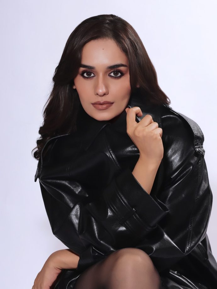 Manushi Chhillar Brings Bold And Clean Style In A Black Bodysuit Look 988683