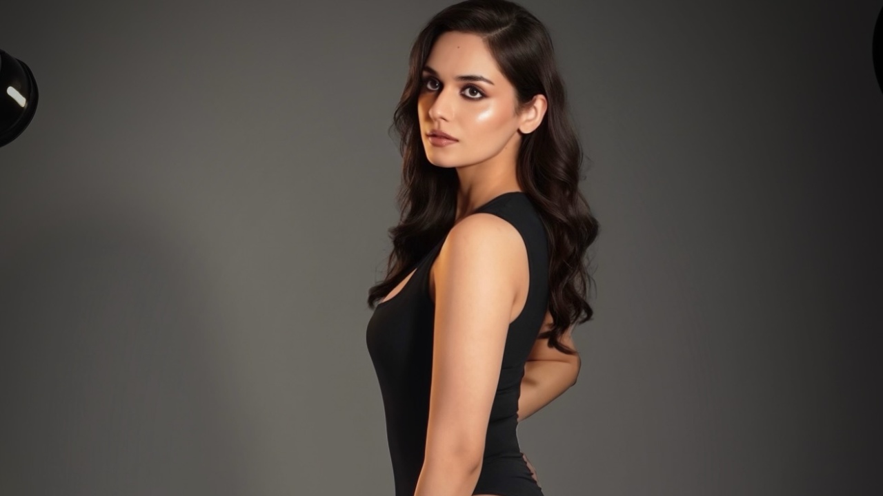 Manushi Chhillar Brings Bold And Clean Style In A Black Bodysuit Look 988684