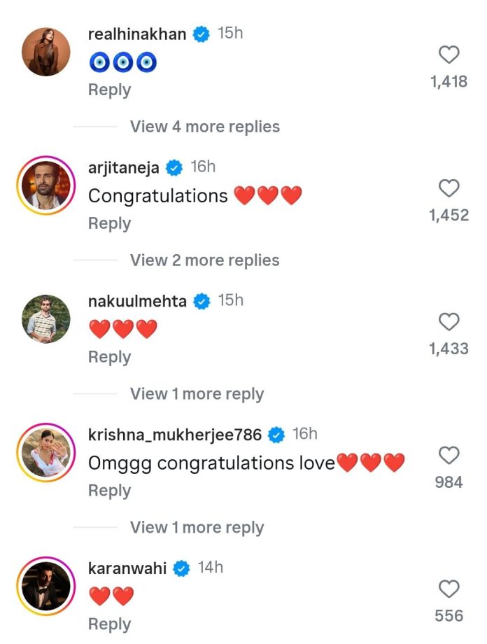 Naagin 3's Surbhi Jyoti Expecting 1st Baby With Husband Sumit Suri; Asha Negi, Hina Khan, Mouni Roy & Others React 986746