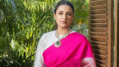 Parineeti Chopra Turns Heads in Rani Pink Saree Worth ₹29,500