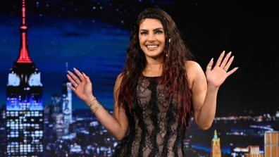 Priyanka Chopra Jonas Turns Heads In A Sheer Black Lace Dress On The Tonight Show While Promoting The Bluff