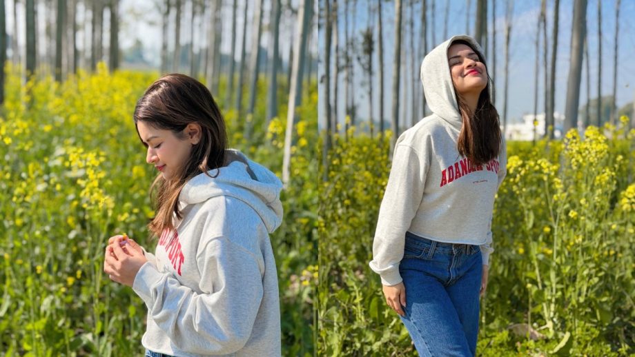 Punjabi Kudi Avneet Kaur Soaks In Desi Vibes In Sarson Ka Khet 987298