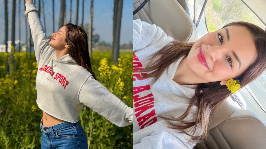 Punjabi Kudi Avneet Kaur Soaks In Desi Vibes In Sarson Ka Khet 987297