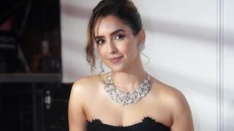 Sanya Malhotra Looks Gorgeous in Black Off-Shoulder Dress