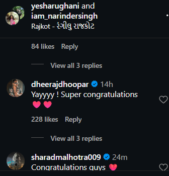 Yesha Rughani Gets Engaged To Director Narinder Singh; Rabb Se Hai Dua Co-star Dheeraj Dhoopar Reacts 985899