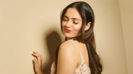 Aneet Padda Looks Like A Dream In Soft Beige Embellished Dress, Serving Graceful Fashion Goals