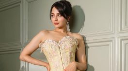 Zoya Afroz Serves Elegant Vintage Glam in Corset Top and White Pants