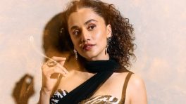 Taapsee Pannu Owns Bold Glam in Sculpted Black Statement Look