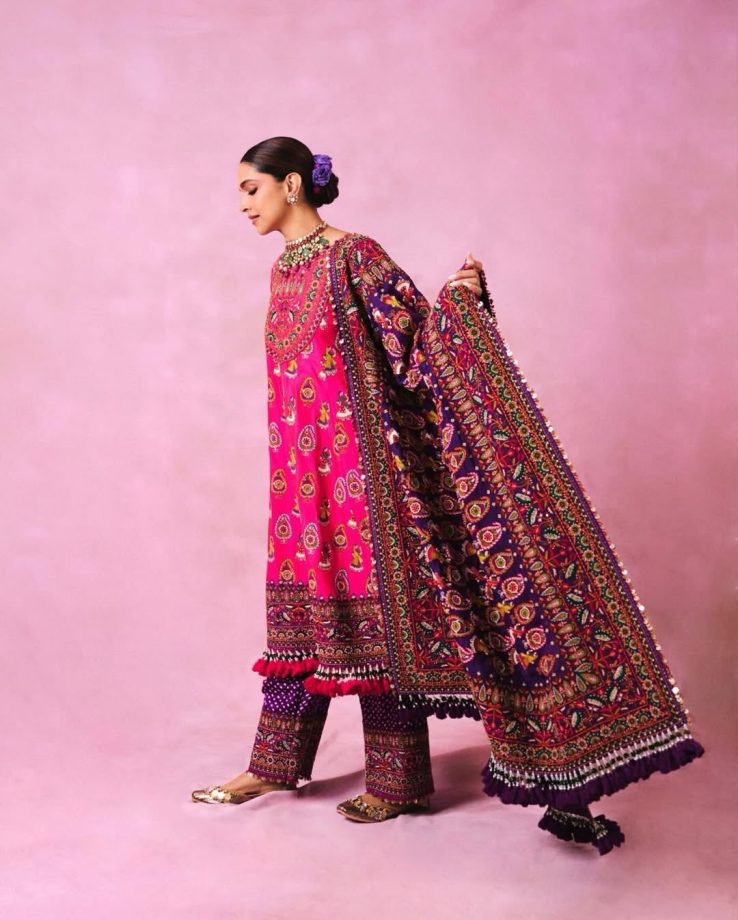 Deepika Padukone Stuns in a Vibrant Custom Jigyam Outfit for Eka Lakhani’s Wedding 991073