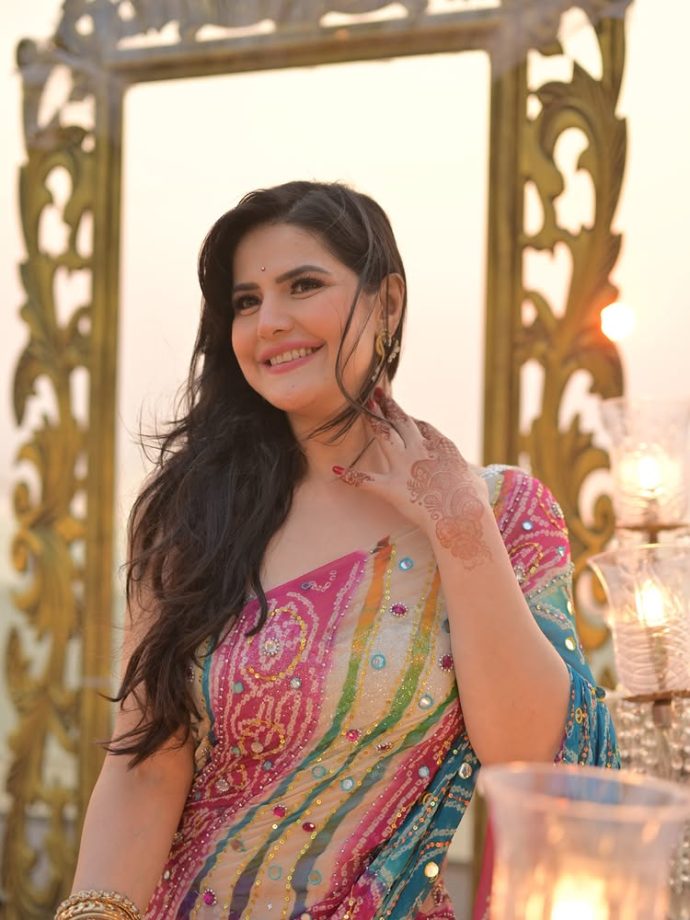 Festive Saree Style Inspiration from Sanya Malhotra, Zareen Khan, Neha Dhupia, and Rhea Chakraborty 989864