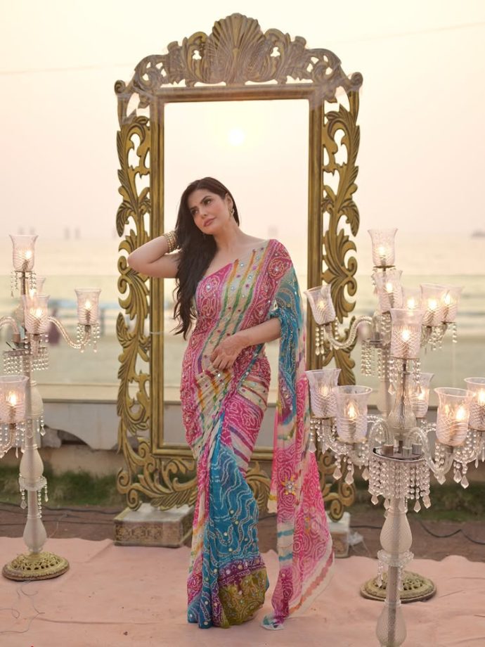 Festive Saree Style Inspiration from Sanya Malhotra, Zareen Khan, Neha Dhupia, and Rhea Chakraborty 989867