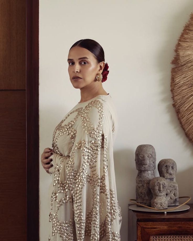 Festive Saree Style Inspiration from Sanya Malhotra, Zareen Khan, Neha Dhupia, and Rhea Chakraborty 989861